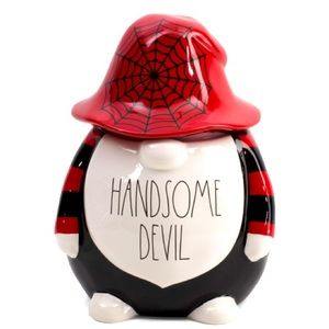 Rae Dunn Handsome Devil Gnome Canister